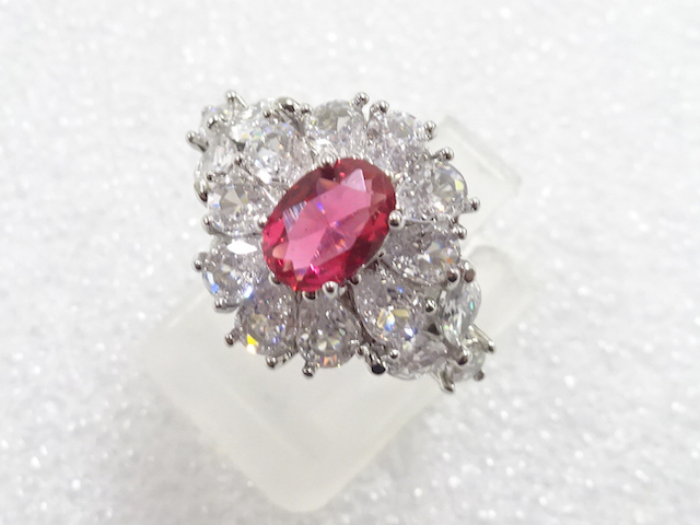 COLORED STONE FASHION RING / JP SIZE 14